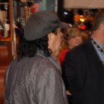Carlos Santana exiting VIP area 3